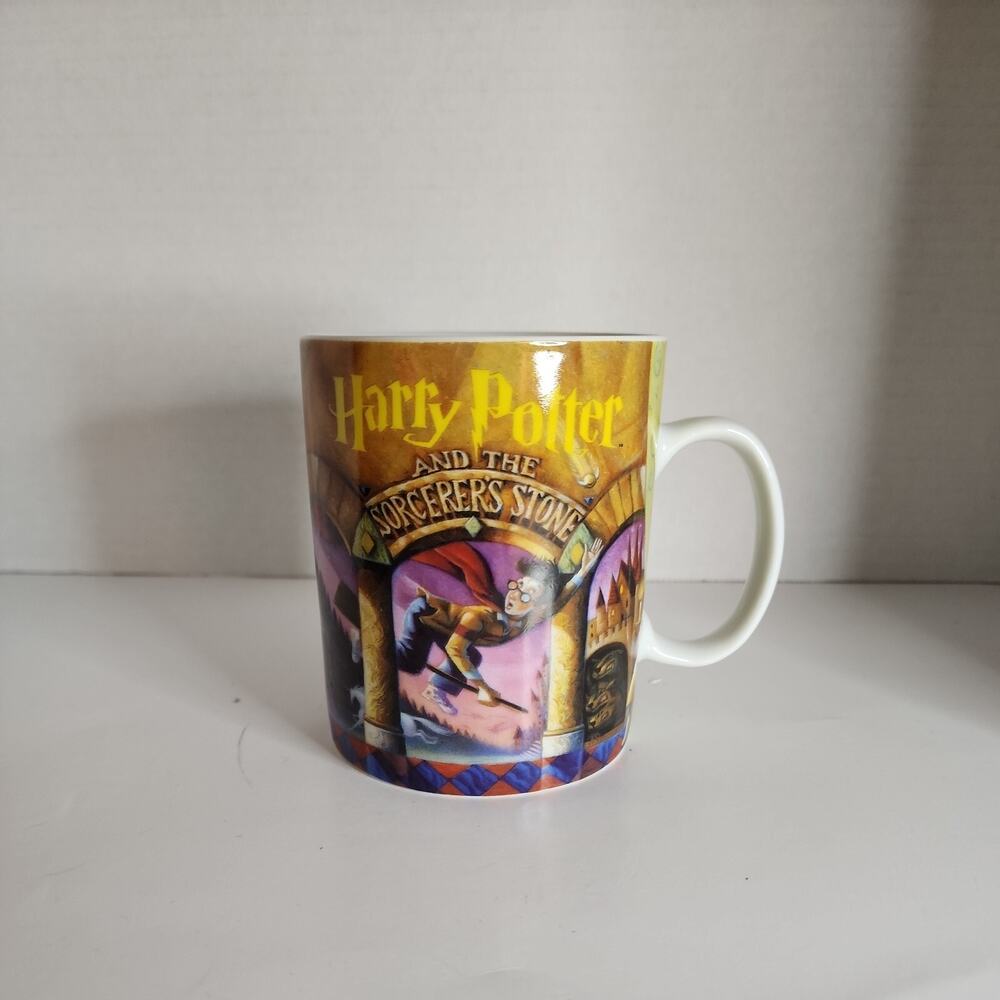 Harry Potter Mug Porcelain Large Sorcerers Stone New York Puzzle Company 15oz